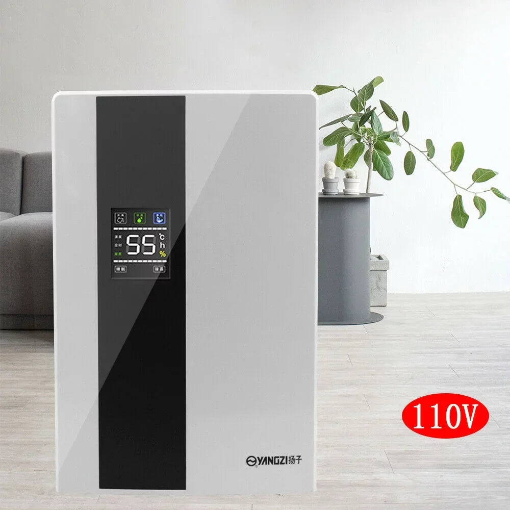 TOOL1SHOoo  Portable  2200ml Ultra Quiet Dehumidifier with LCD and Remote Water Tank Dehumidifier