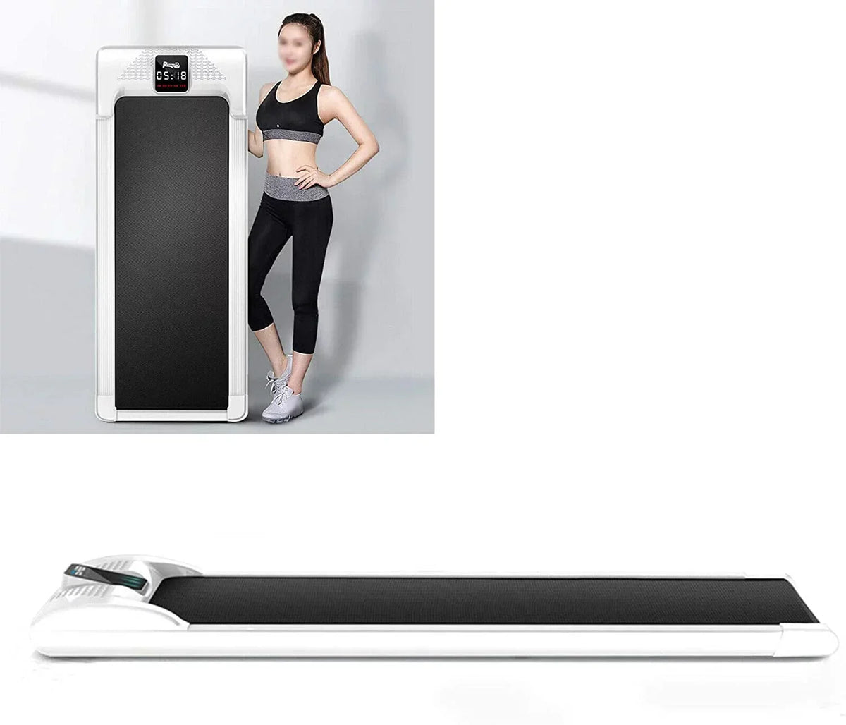 Miumaeov Portable Electric Mute Treadmill Fitness Walking Pad Home Office Running Machine