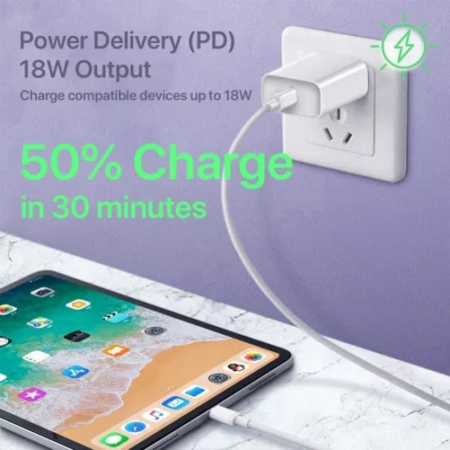 6ft USB-C Cable PD Type-C 18W Fast Home Charger w Holster Rugged Case Belt Clip for LG K92 5G, Harmony 4 - Lively Jitterbug Smart3 - Motorola One Zoom, Moto Z4 Z3 Play Z2 Play Force