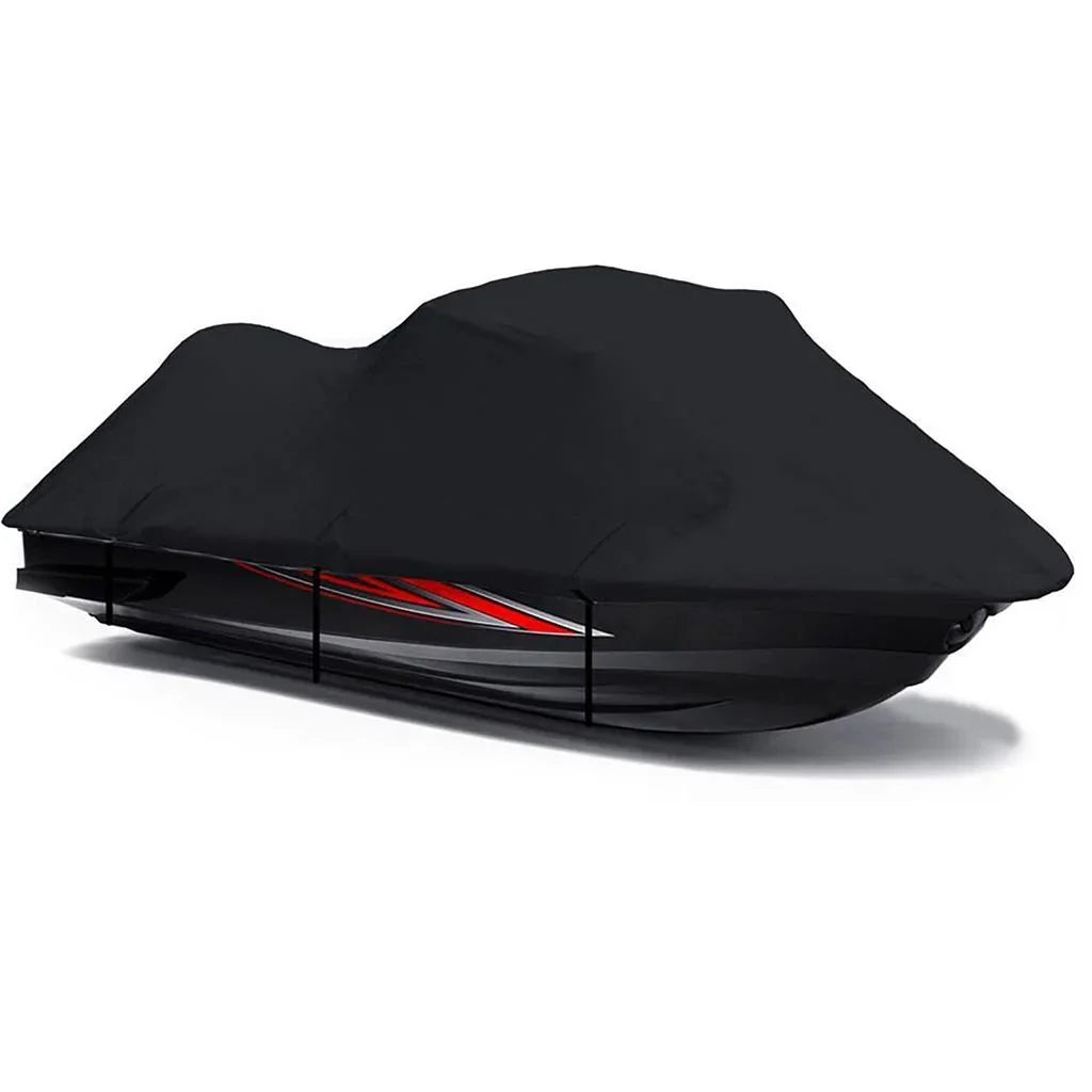 BLACK 600 DENIER JetSki Cover Compatible for Sea Doo Sea-Doo GTI SE 130 2011 2012 2013 2014 2015 2016 2017 2018 2019 2020 2021 2022 Jet Ski Cover PWC Cover
