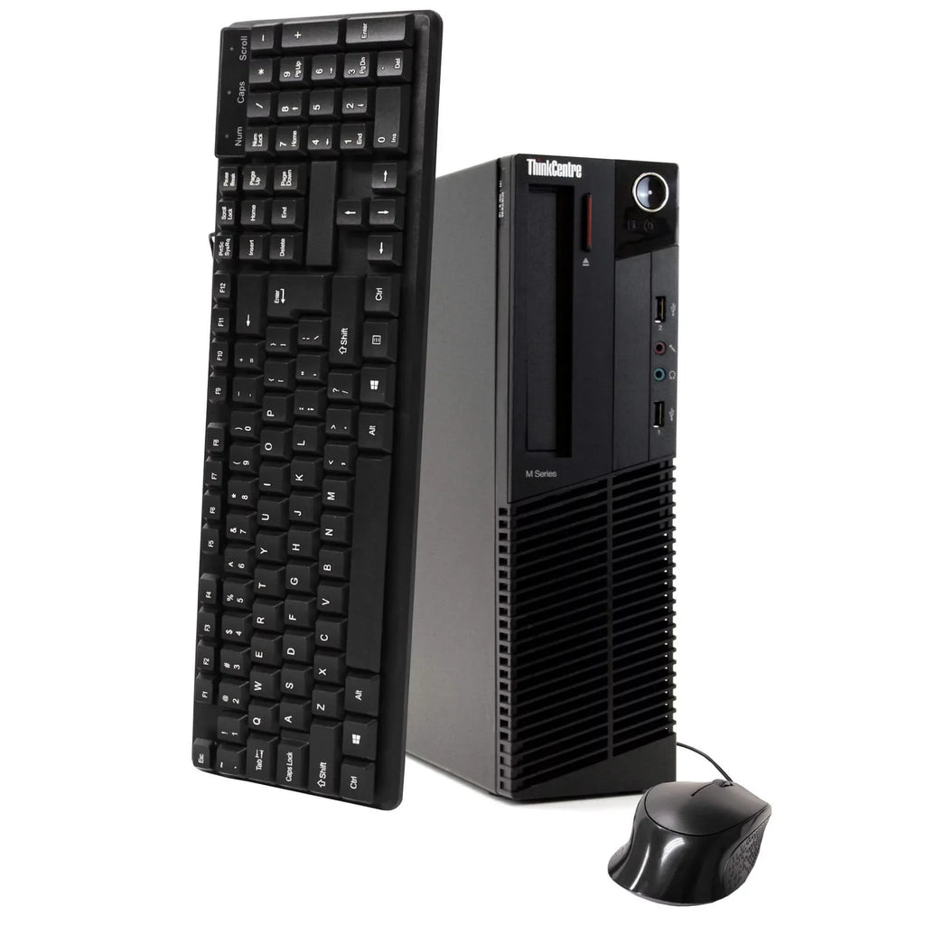 Pre-Owned Lenovo M91P Desktop Computer SFF PC Intel Core i5 3.2GHz Win10 Pro WiFi 8GB RAM 250GB HDD 19" Monitor- (Refurbished: Like New)