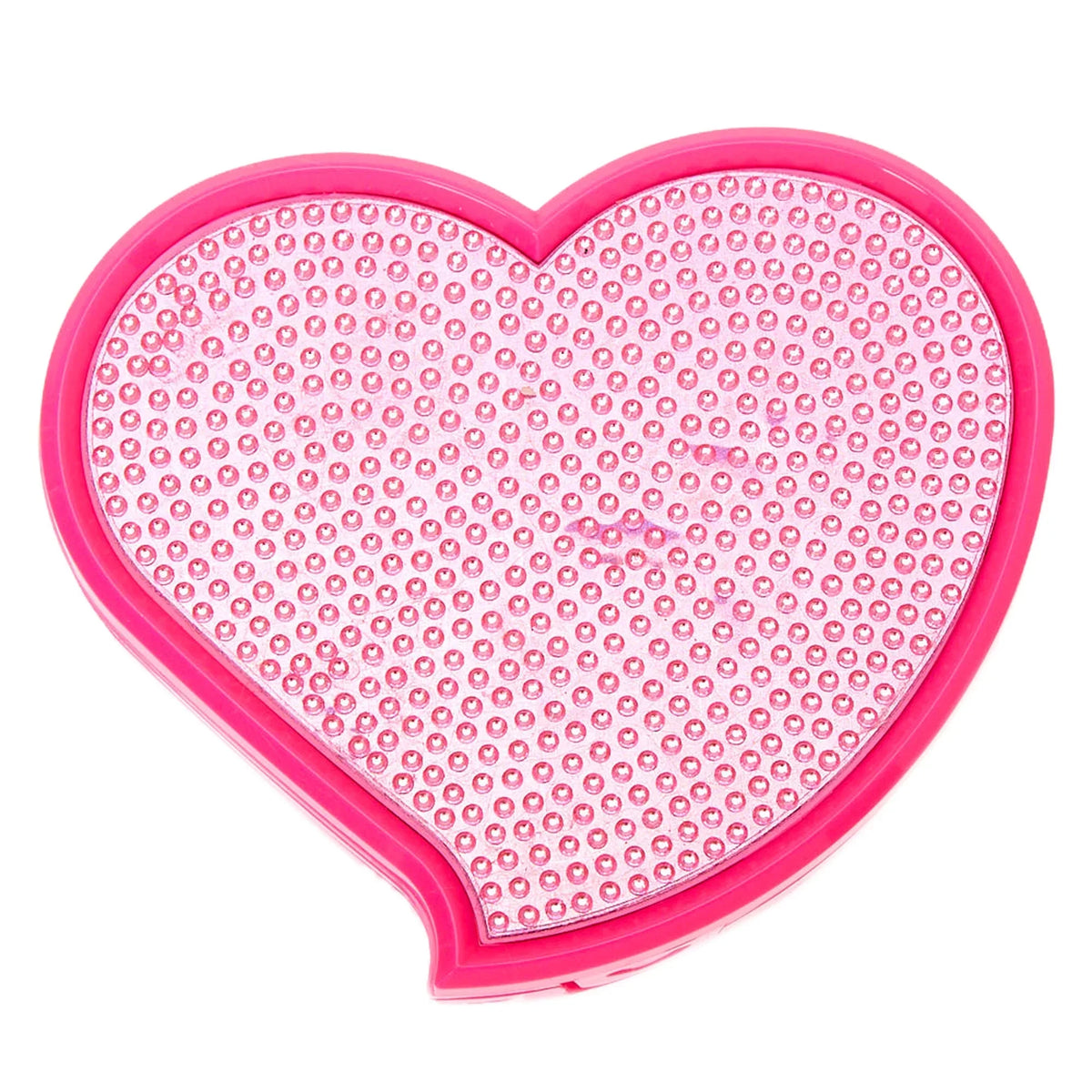 Claire's Pink Heart Shapped Girls Cosmetics Palette, Includes Eyeshadow, Eyeliner, Blush, Lipgloss and Applicators, 57275