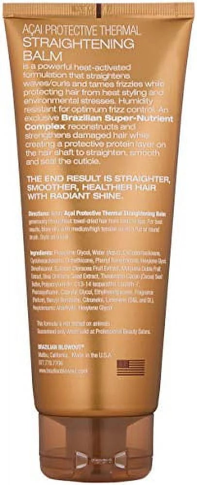 Brazilian Blowout Thermal Straightening Balm, 8 Ounce