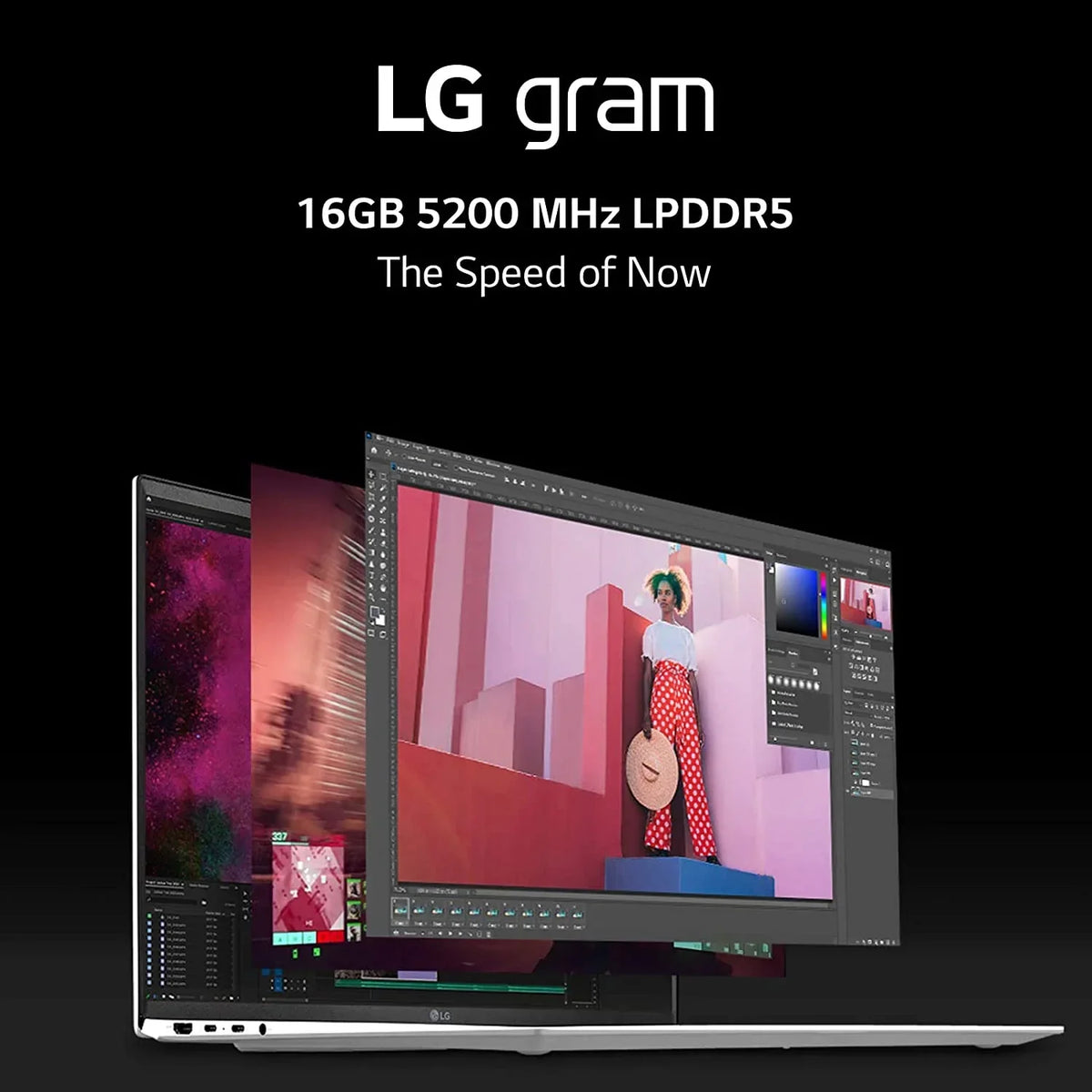 Open Box LG gram (2022) 14Z90Q Ultra Lightweight Laptop, 14" 1920 x 1200 IPS Display, Intel Evo 12th Gen i7-1260P, 16GB LPDDR5 RAM, 512GB SSD, FHD Webcam, Wi-Fi 6E, Thunderbolt 4, Windows11, Black