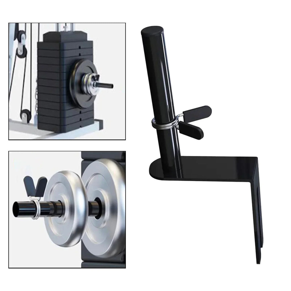 funtasica Gym Weight Stack Extender Weight Stack Pin Exercise Machine Fitness Equipment Add Weight Weight Loading Pin for Weightlifting