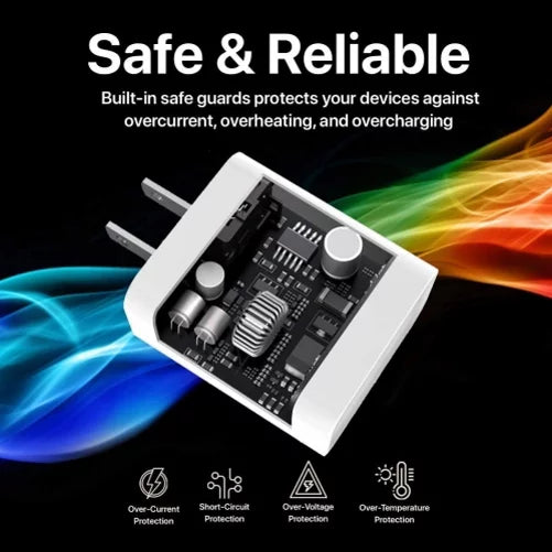6ft USB-C Cable PD Type-C 18W Fast Home Charger w Holster Rugged Case Belt Clip for LG K92 5G, Harmony 4 - Lively Jitterbug Smart3 - Motorola One Zoom, Moto Z4 Z3 Play Z2 Play Force