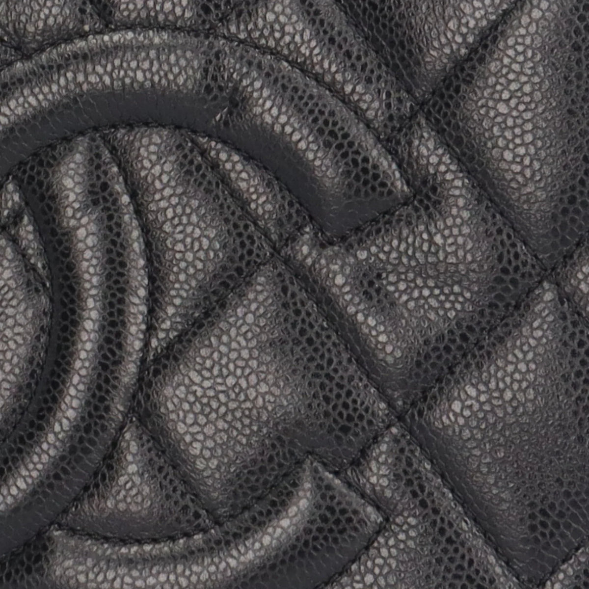 Pre-Owned CHANEL Cocomark Matelasse Shoulder Bag Caviar Skin A67294 Black Women's Chain BRB10010000013230 (Good)