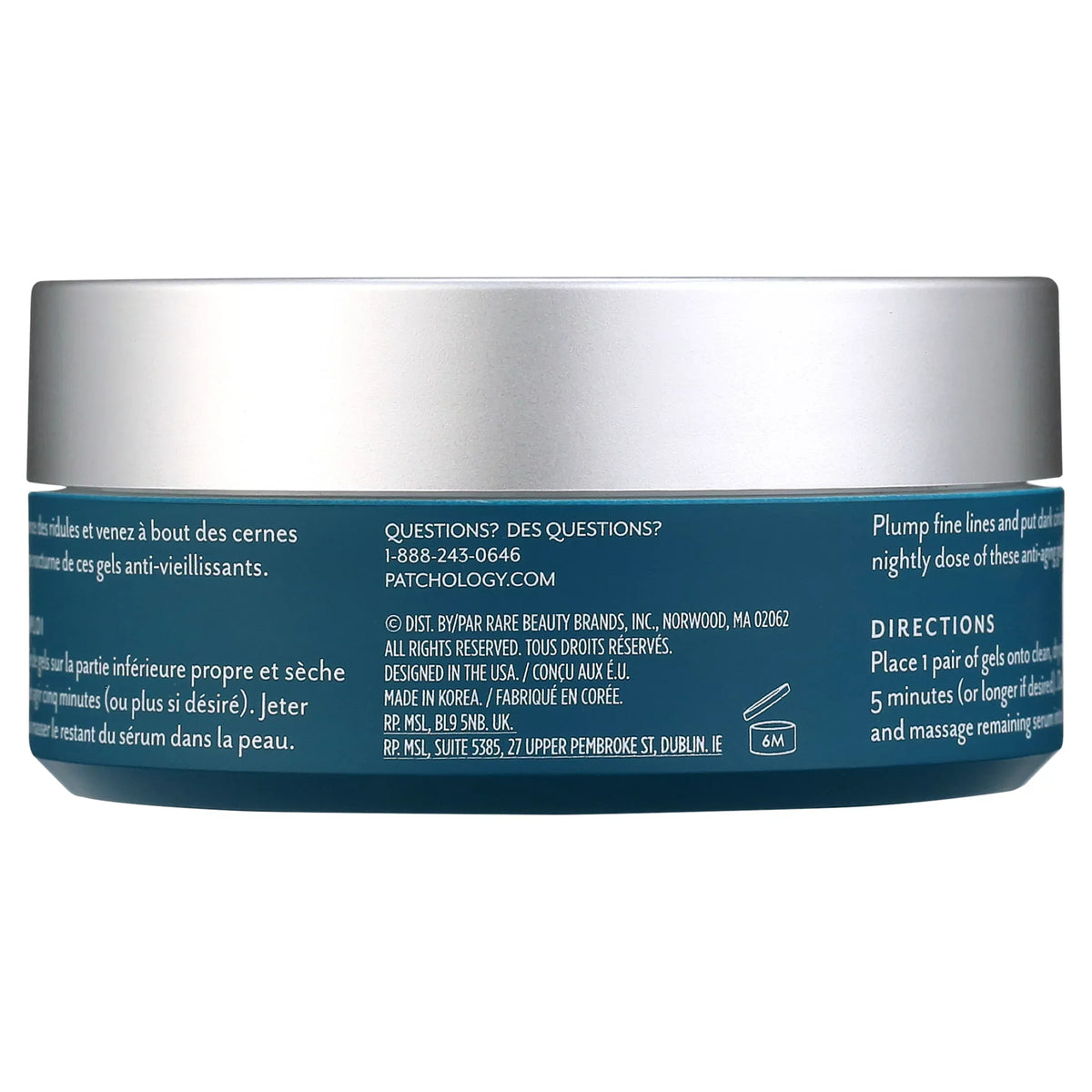 Patchology FlashPatch Restoring Night Under Eye Gels Eye Masks, 30 Count
