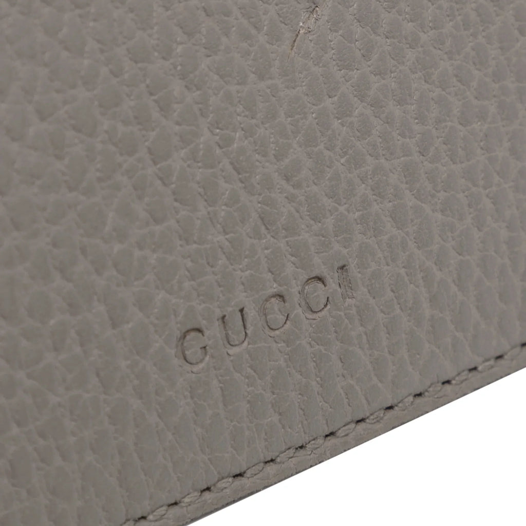 Pre-Owned Authenticated Gucci Small Dionysus Shoulder Bag Calf Leather Gray Unisex (Good)