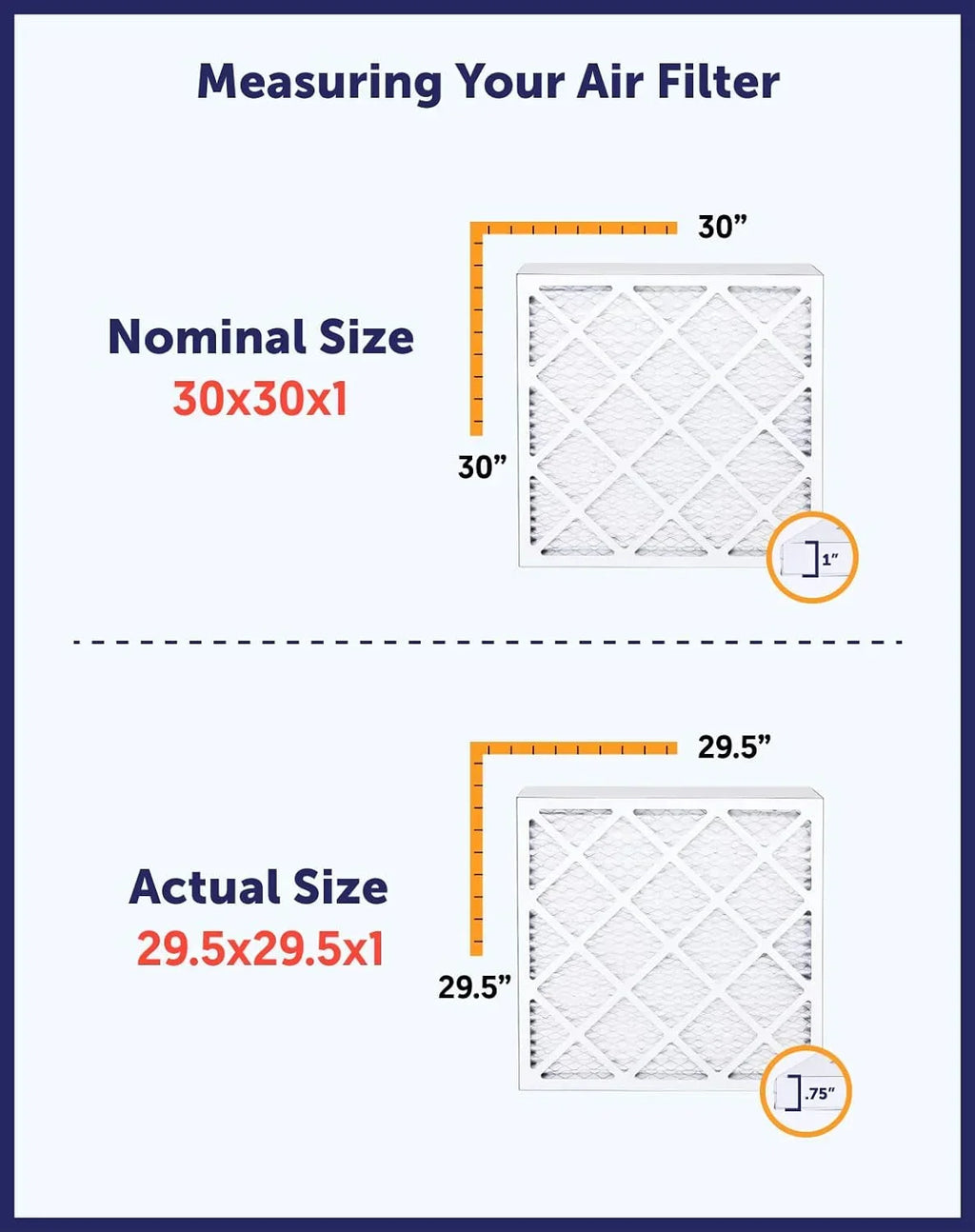 Filter King 38x51x1 Air Filter | 4-PACK | MERV 8 HVAC Pleated A/C Furnace Filters | MADE IN USA | Actual Size: 38 x 51 x .75"