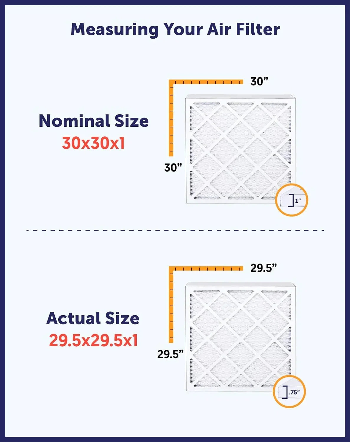 Filter King 38x51x1 Air Filter | 4-PACK | MERV 8 HVAC Pleated A/C Furnace Filters | MADE IN USA | Actual Size: 38 x 51 x .75"