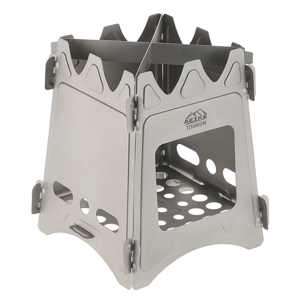 Aeike Wood Burning Backpacking Stove - Portable and Lightweight for Survival Cooking and Picnics - Outdoor Furnace