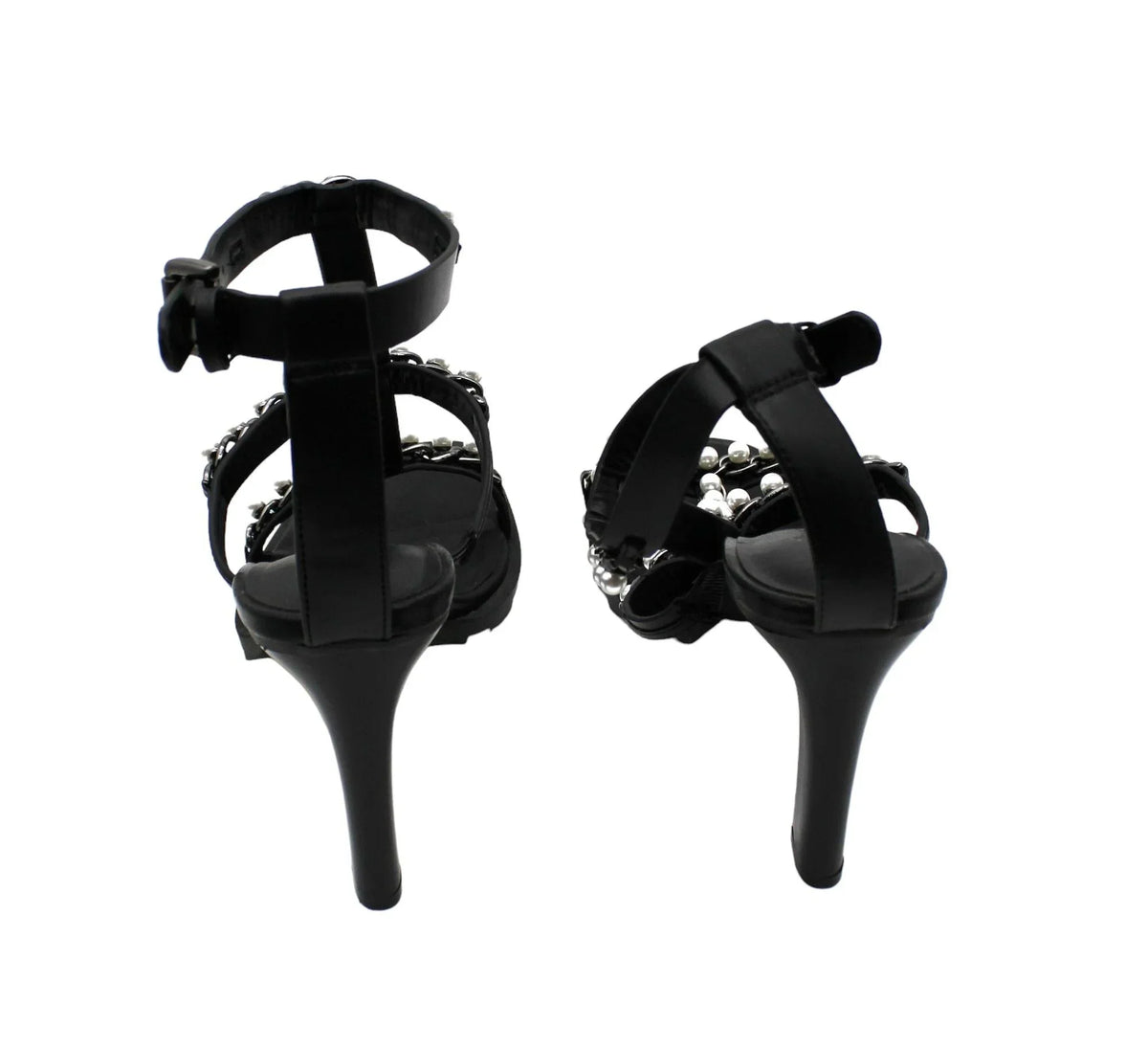 Karl Lagerfeld Paris Women's Midge T-Strap Embellished Dress Sandals (Size 10 US )