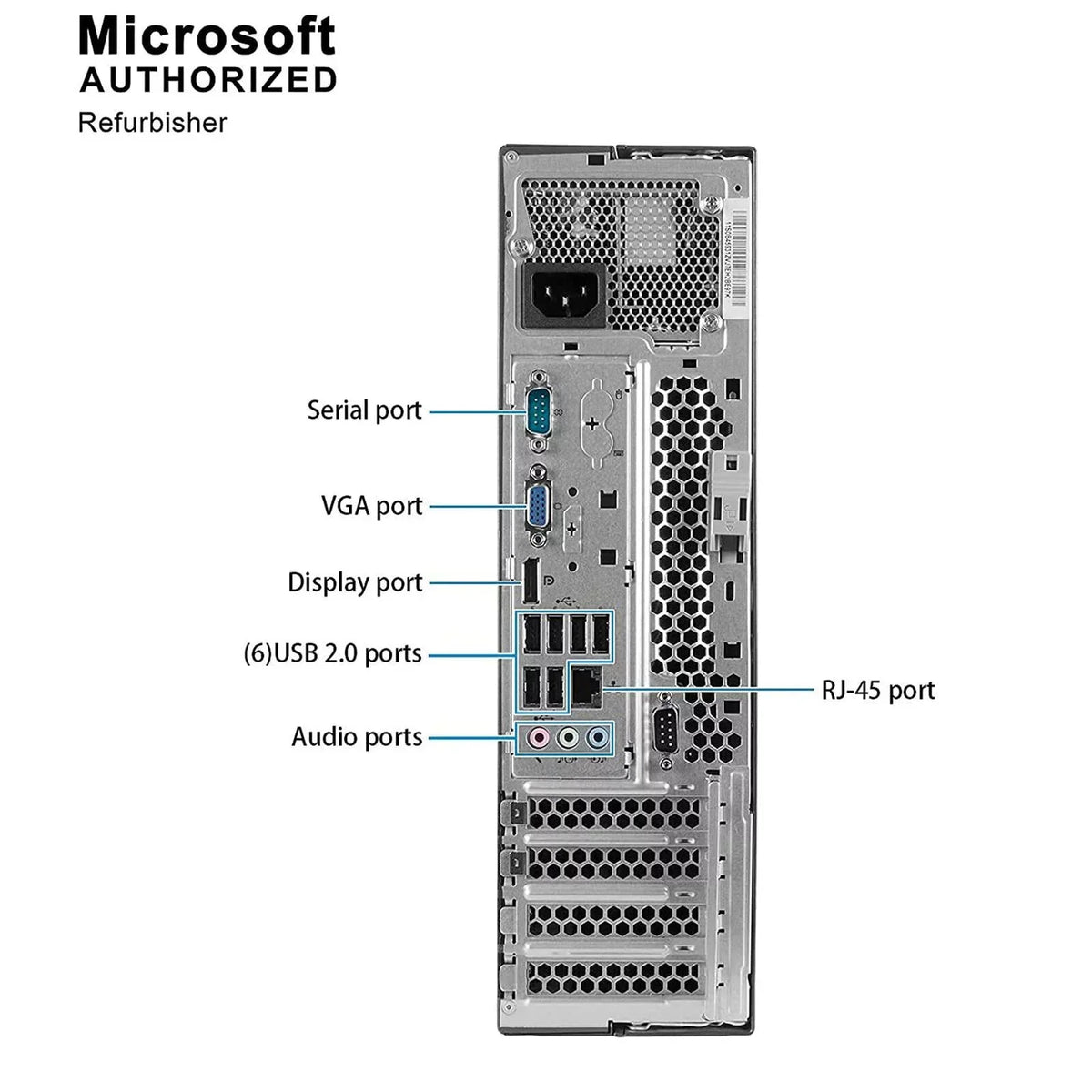 Pre-Owned Lenovo M92P Desktop Computer PC - Intel Quad-Core i5, 1TB HDD, 4GB DDR3 RAM, Windows 10 Pro, DVD, WIFI, 22in Monitor, RGB Keyboard and Mouse (Refurbished: Good)