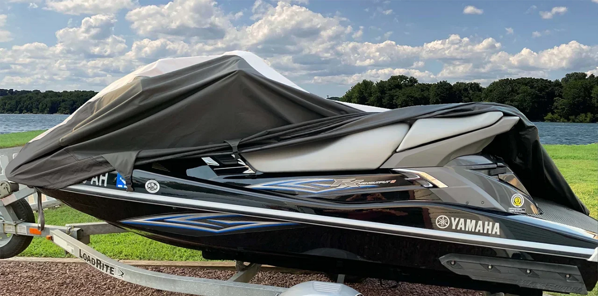 SUPER HEAVY-DUTY PWC 600D JET SKI Cover Compatible for Sea Doo Sea-Doo Bombardier GTI SE 155 2011-2019