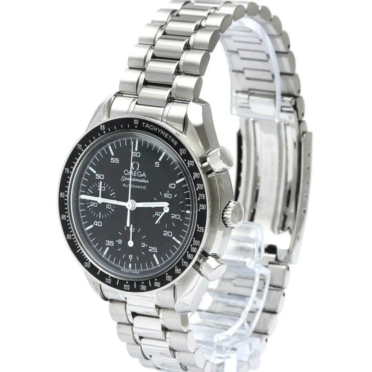 Pre-Owned Polished OMEGA Speedmaster Automatic Steel Mens Watch 3510.50 BF567328 (Good)