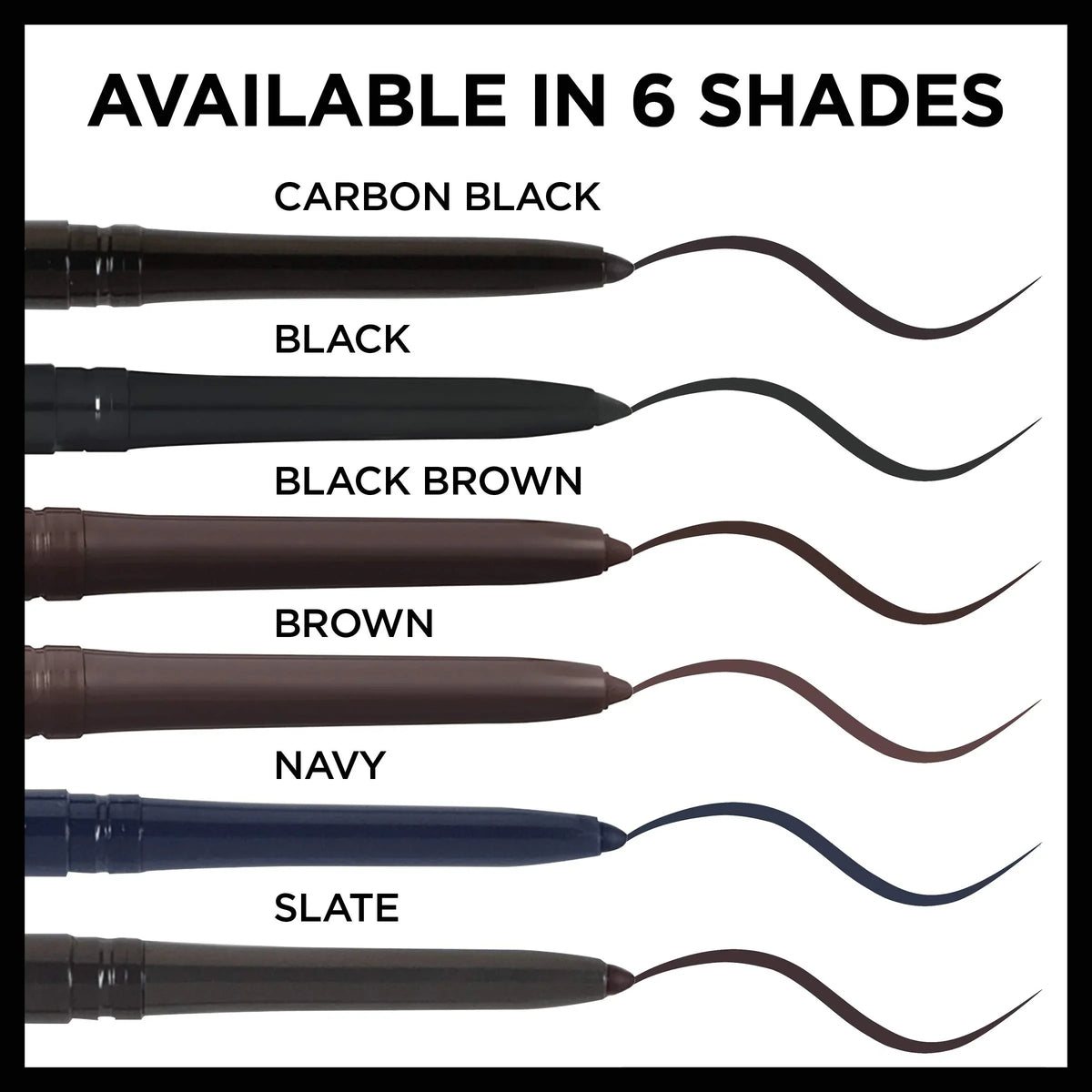Enhance Your Eyes with L'Oreal Paris Infallible Never Fail Eyeliner - Black Brown, 2 Count - Includes Built-In Sharpener!