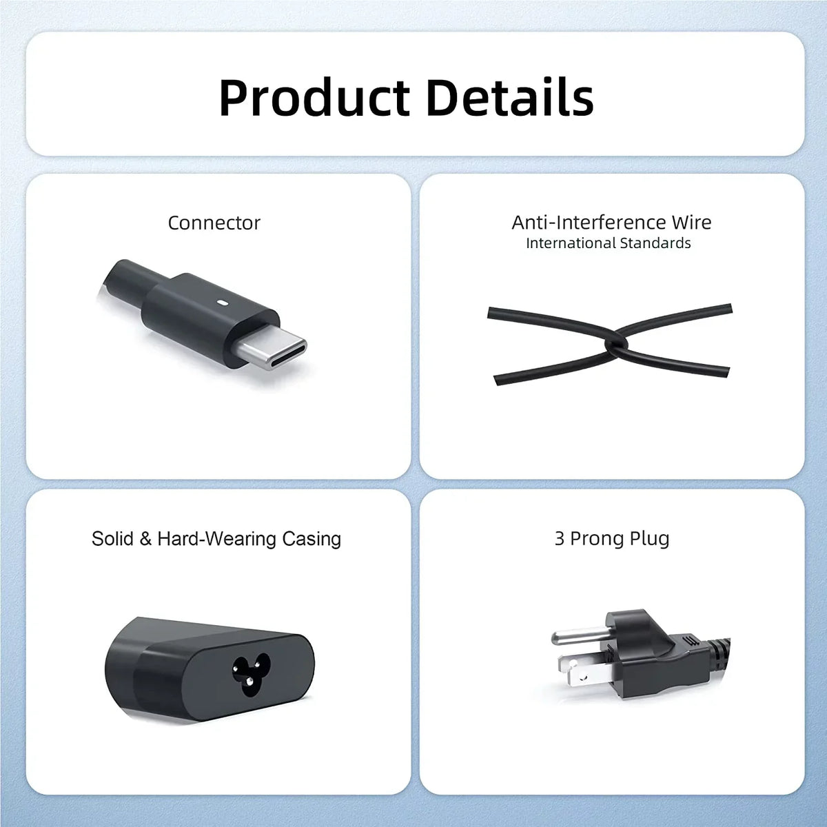 90W USBC Type C AC Adapter for Dell XPS 13 9370, 15 9560, Precision 5550, 5750, 3540 LA90PM170
