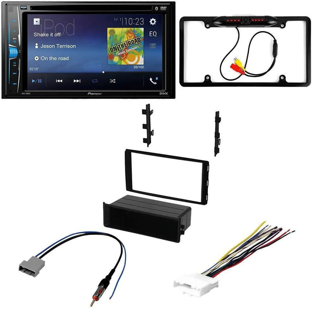 KIT2601 Bundle with Pioneer Multimedia DVD Car Stereo and Installation Kit - for 2015-2016 Nissan NV w/oversized radio / Bluetooth Touchscreen, Backup Camera, Double Din Dash Kit