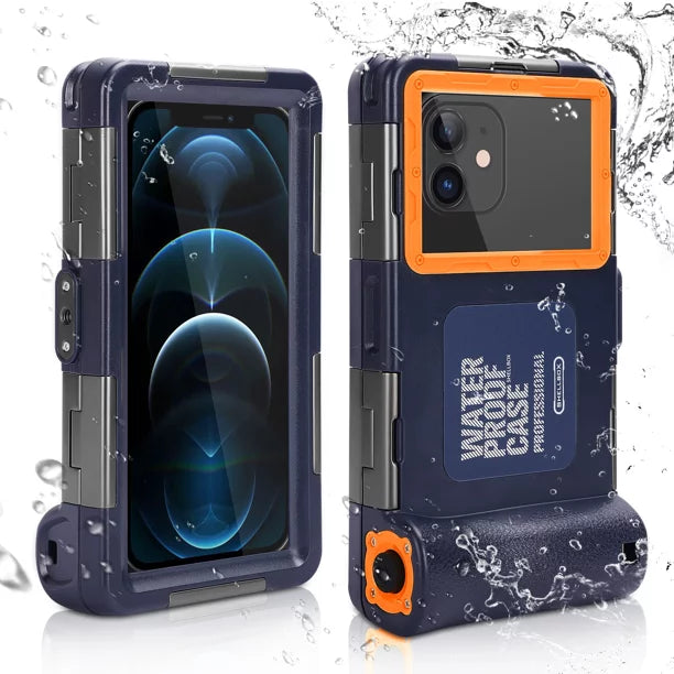 UrbanX Professional [15m/50ft] Swimming Diving Surfing Snorkeling Photo Video Waterproof Protective Case Underwater Housing for Tecno F2 LTE And all Phones Up to 6.9 Inch LCD with Lanyard