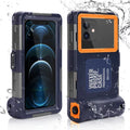 UrbanX Professional [15m/50ft] Swimming Diving Surfing Snorkeling Photo Video Waterproof Protective Case Underwater Housing for LG X venture And all Phones Up to 6.9 Inch LCD with Lanyard