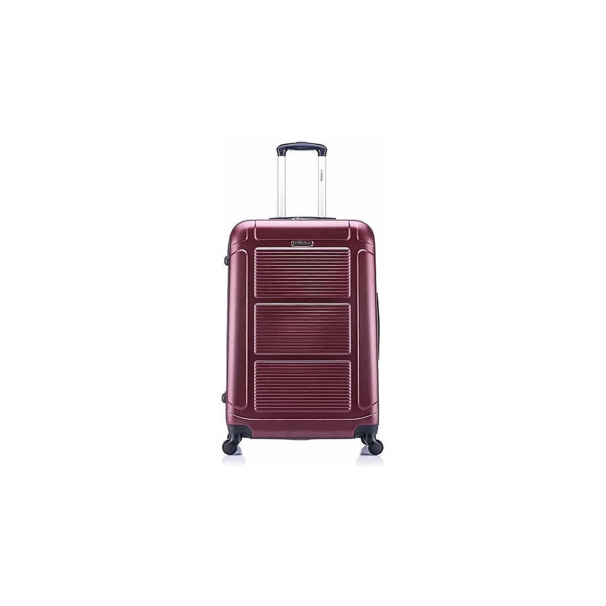 InUSA Pilot Large Plastic 4-Wheel Spinner Luggage Wine (IUPIL00L-WIN)