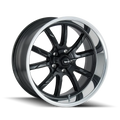RIDLER 650 20X10 5X120.65 0ET 83.82CB MATTE BLACK/POLISHED LIP