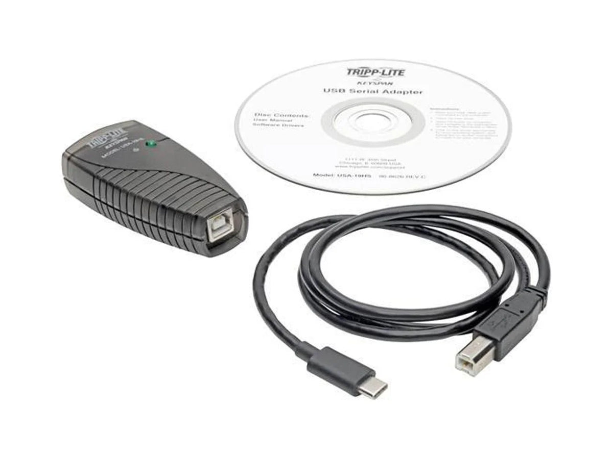 Tripp Lite Keyspan High Speed USB C to Serial Adapter DB9 3ft USB Cable TAA (USA-19HS-C)