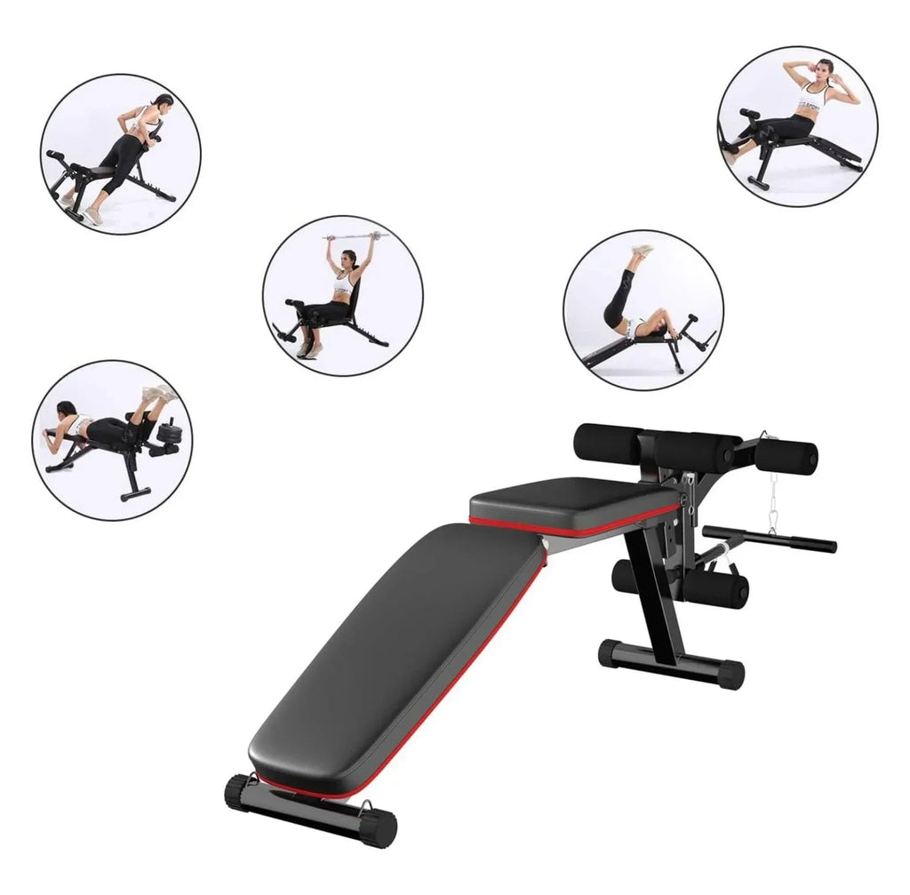 Adjustable Weight Bench Workout Bench with Leg Extension, Incline Decline Exercise Bench Strength Training Equipment Home Gym