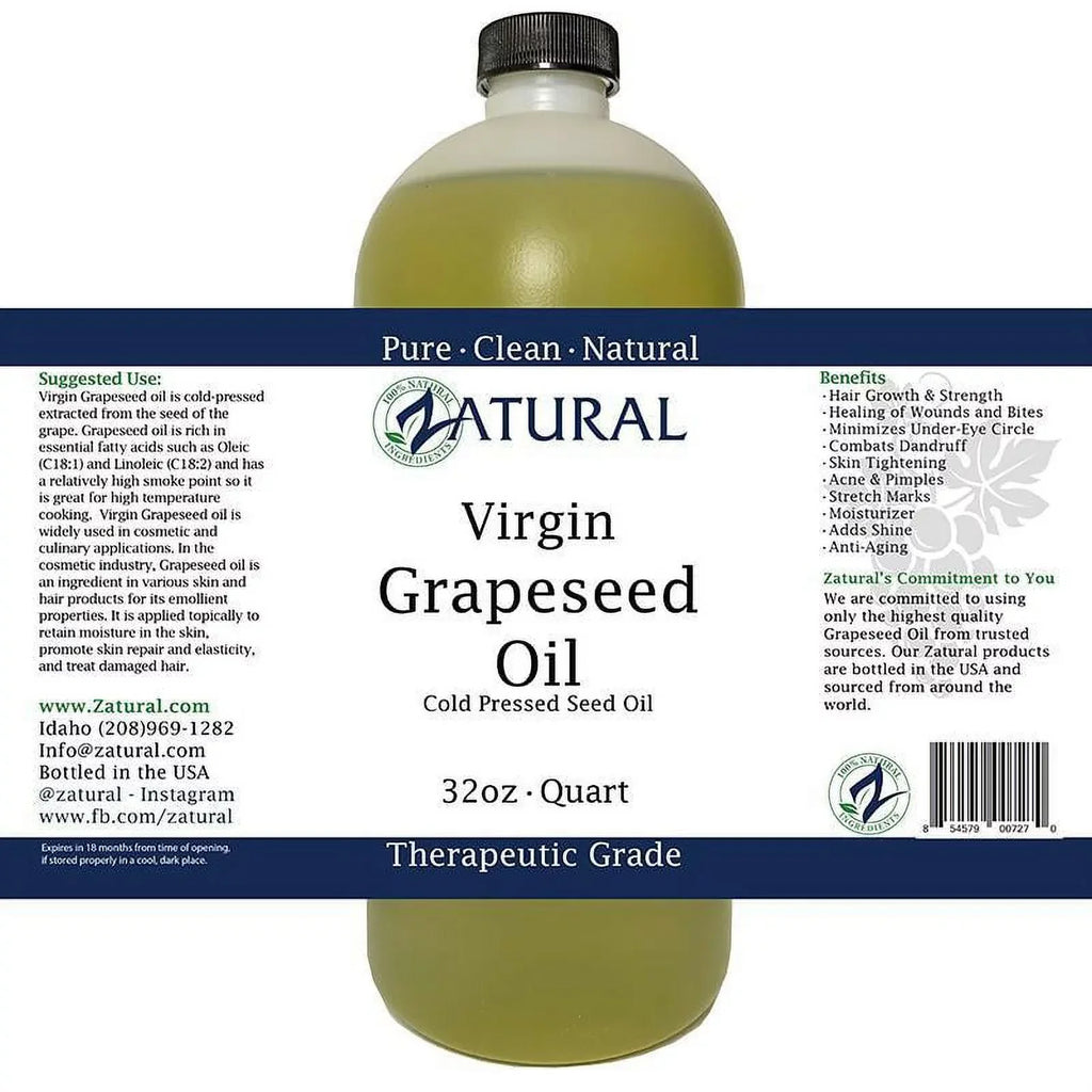 GrapeSeed Oil-Cold Pressed, Virgin, Undiluted, 100% Pure Grape Seed Oil (128 Ounce (1 Gallon))