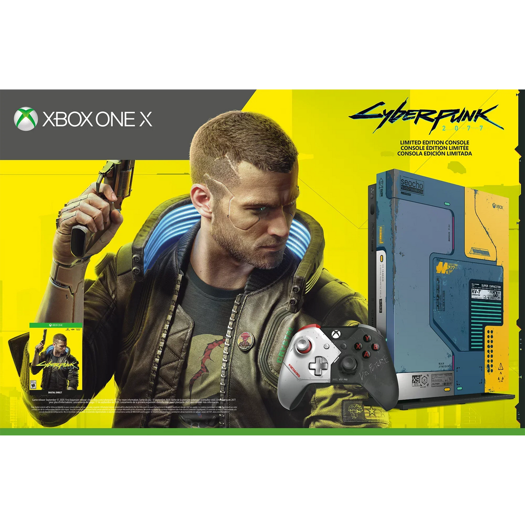 New Microsoft Xbox One X [Previous Generation] 1TB Cyberpunk 2077 Console Bundle (Discontinued)