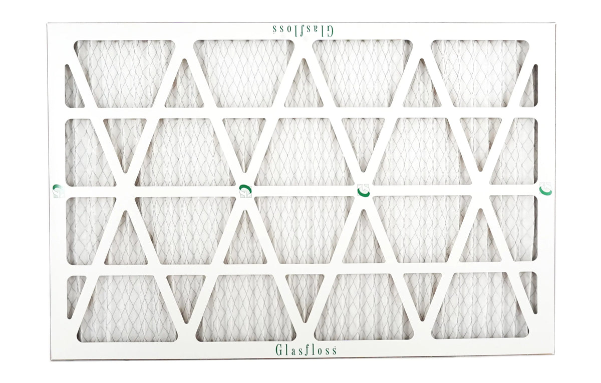 Glasfloss 20x27x1 - MERV 10 -Qty:6 - Furnace Air Filter - Made in USA (Actual Size: 19.5 x 26.5x7/8 inch)