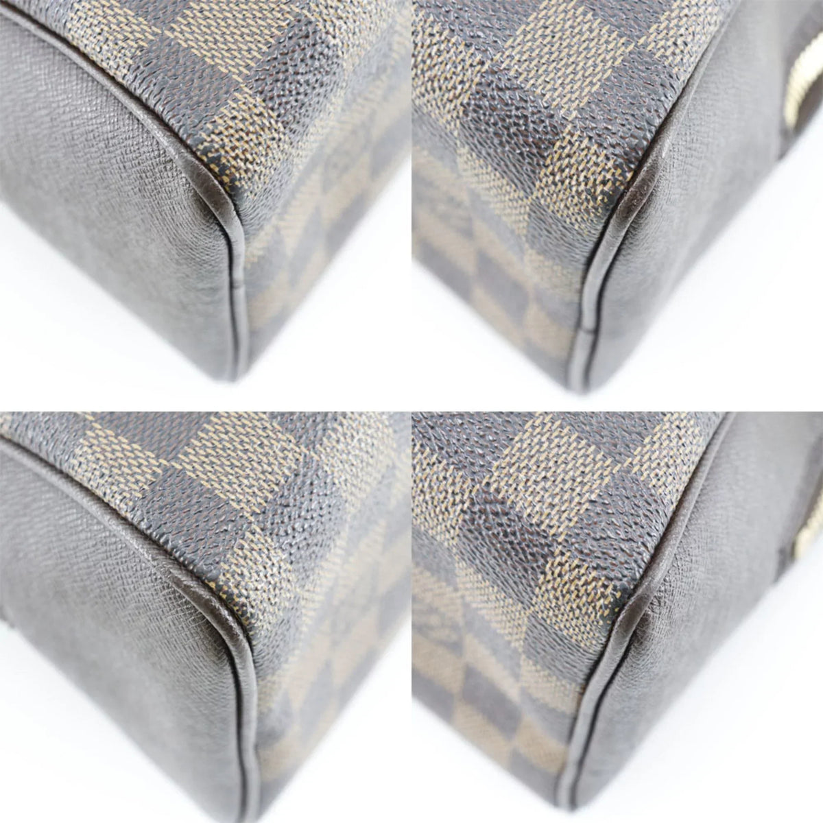 Pre-Owned LOUIS VUITTON Louis Vuitton Brera Handbag N51150 Damier Canvas Brown VI0094 Women's (Good)