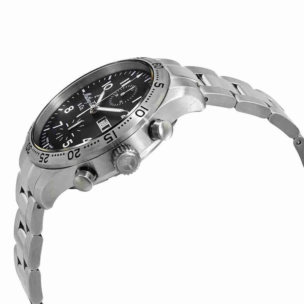 Mathey-Tissot Type 21 Chrono Automatic Chronograph Black Dial Men's Watch H1821CHATNG