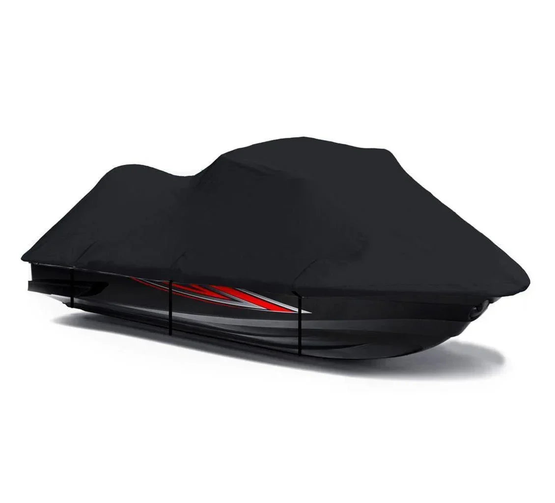 BLACK PWC 600D JET SKI Cover Compatible for Kawasaki STX-12F / JT1200D7F 2003 2004 2005 2006 2007 2008