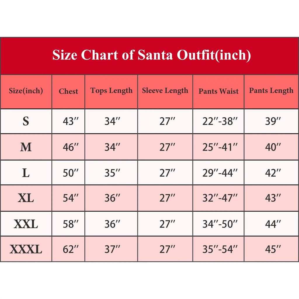 Christmas Costume for Men Green Big Monster 7PCS Deluxe Adult Santa Suit Xmas Furry Outfit Set Halloween Holiday -XXL