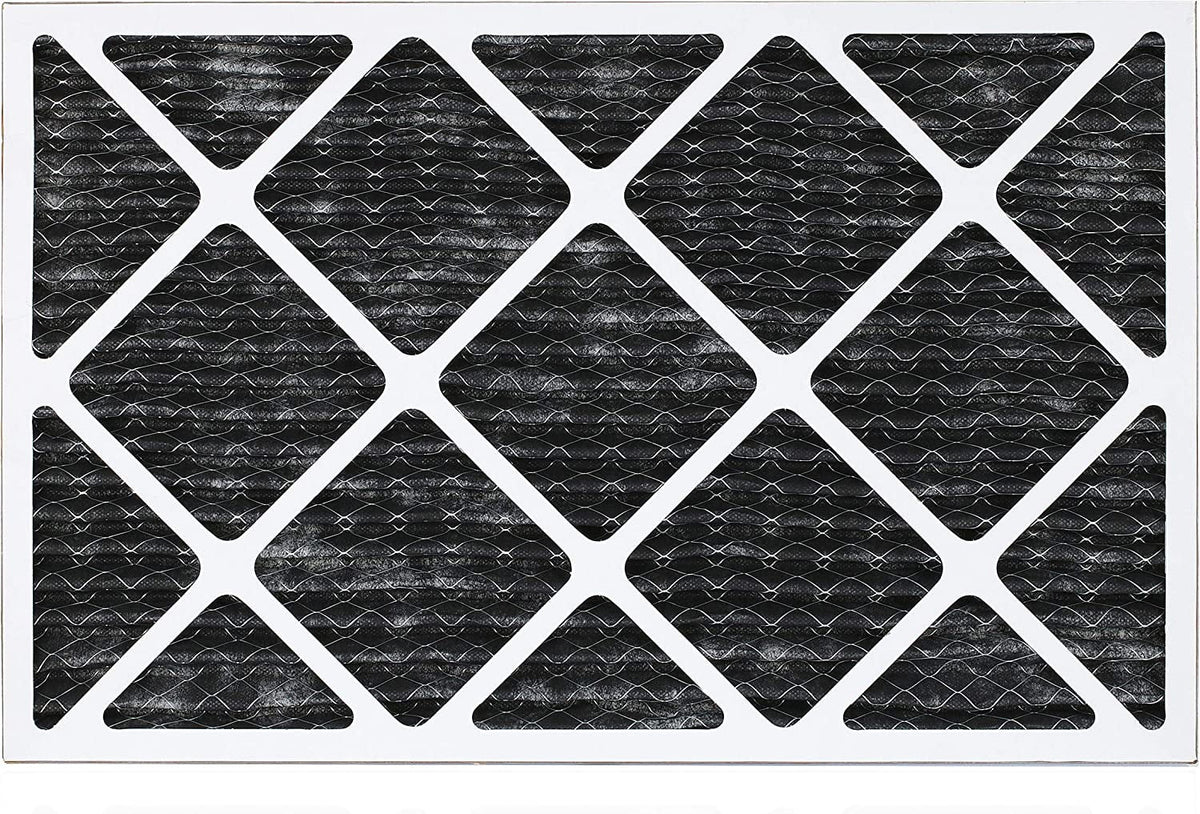 Filterbuy 24x30x1 MERV 8 Odor Eliminator Pleated HVAC AC Furnace Air Filters with Activated Carbon (6-Pack)