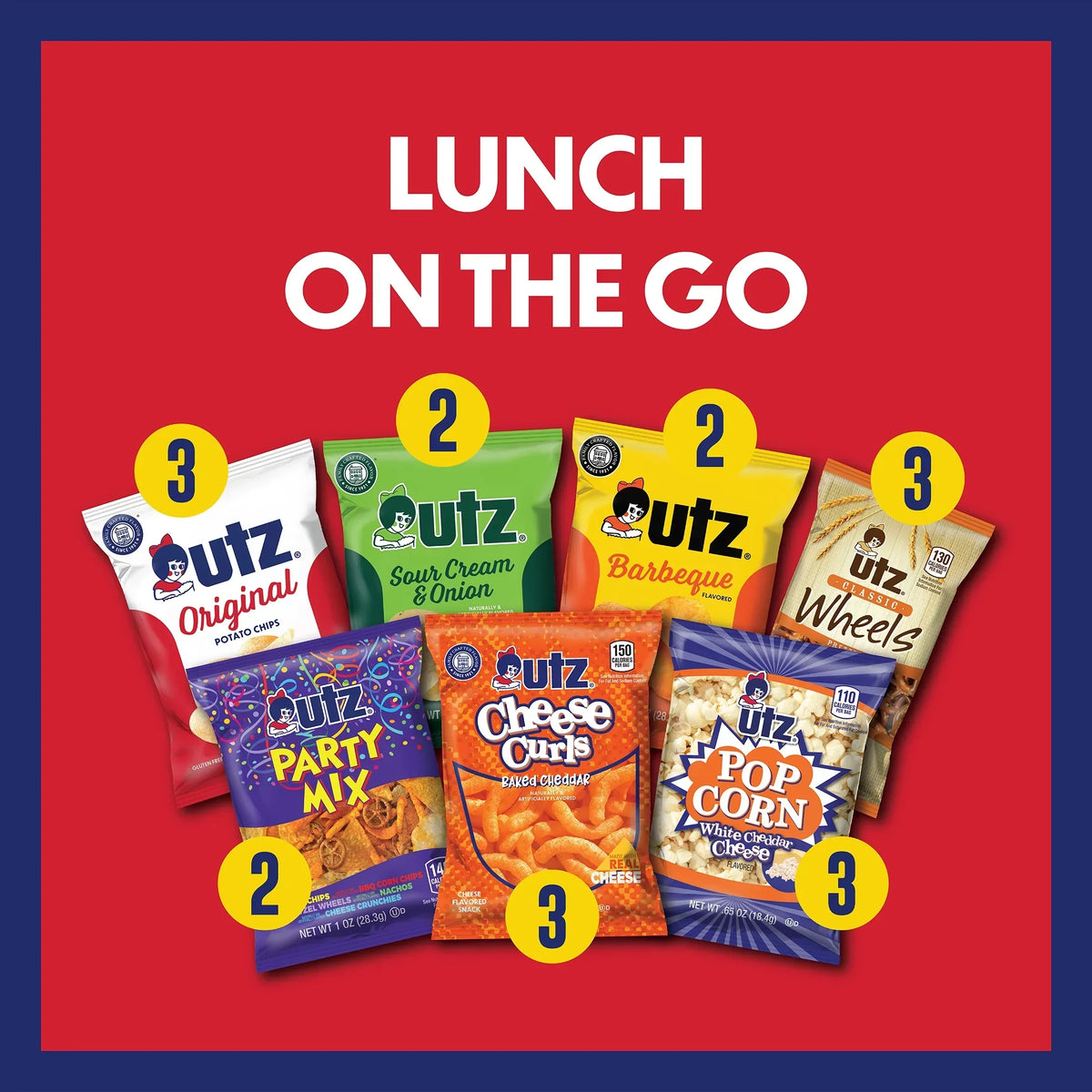 Utz Snack Pack, Variety Pack, 1 oz, 18 Count
