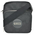 Pre-owned GUCCI Off The Grid GG Monogram Nylon Shoulder Bag Black 625858