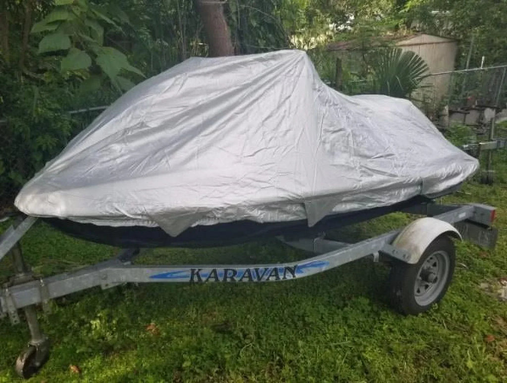 UV Reflective, Travel, Storage and Mooring Watercraft PWC Jet Ski Cover for Sea Doo Bombardier GTX 2001