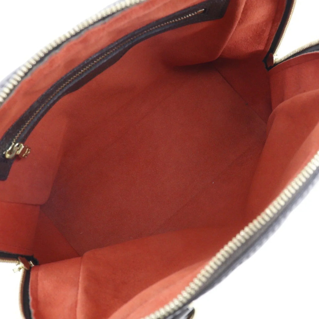 Pre-Owned LOUIS VUITTON Louis Vuitton Brera Handbag N51150 Damier Canvas Brown VI0094 Women's (Good)