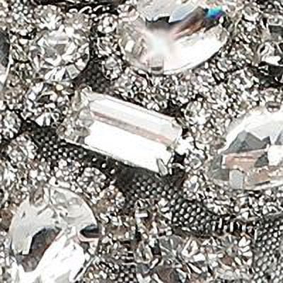 BADGLEY MISCHKA Womens Silver Toe Strap Metallic Rhinestone Round Toe Block Heel Buckle Dress Sandals Shoes 7