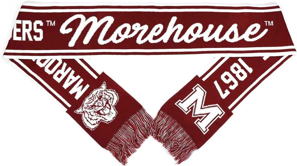 Big Boy Morehouse Maroon Tigers S6 Knit Scarf [Maroon - 80" x 7"]